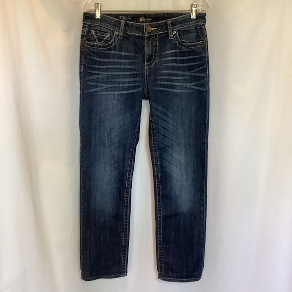 Kut from the Kloth Stevie Straight Leg Jeans Sz 8 - Picture 7 of 8